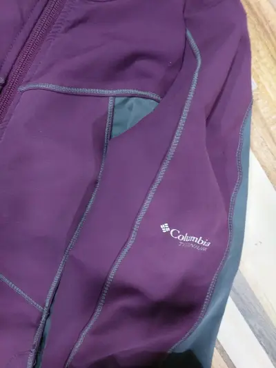 Chaqueta Deportiva Columbia Morada y Gris - miniatura 2
