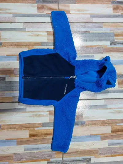 Chaqueta polar infantil Columbia azul con orejas - miniatura 4