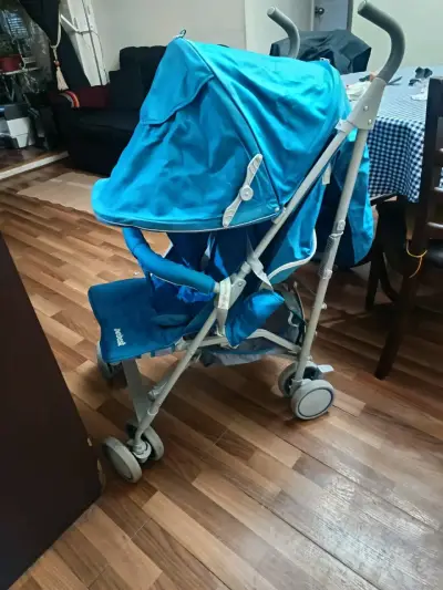 Coche de Paseo Bebesit Azul Plegable - miniatura 1