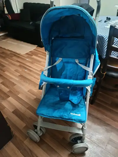 Coche de Paseo Bebesit Azul Plegable - miniatura 2