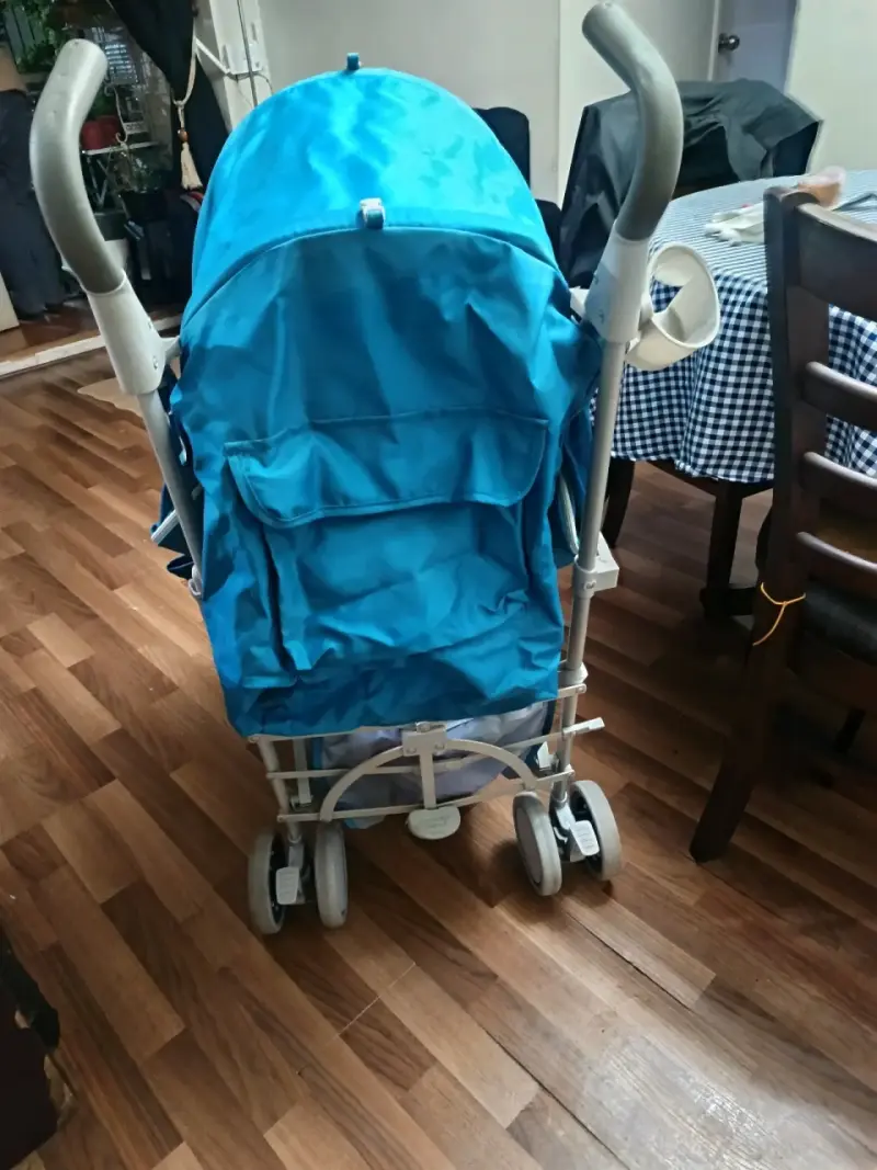 Coche de Paseo Bebesit Azul Plegable - 5