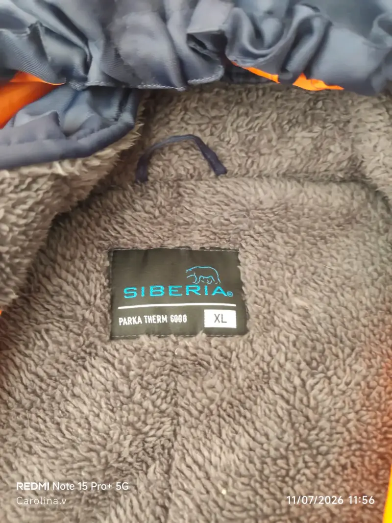 Parka Siberia Therm 6000 Azul con Forro Interior - 1