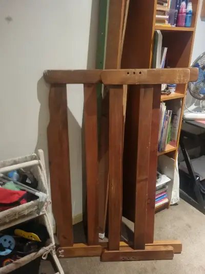 Estructura de madera para cama 11/2 plazindividual - miniatura 1