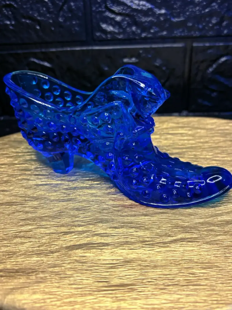 Zapato Fenton Colonial Azul Cabeza de gato - 2