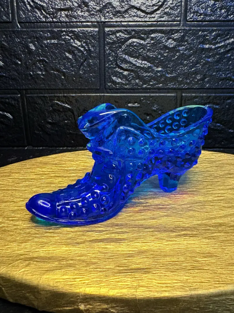 Zapato Fenton Colonial Azul Cabeza de gato - 3