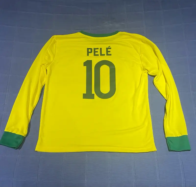 Camiseta Brasil Retro Pelé Número 10 Mundial 1970 - 2