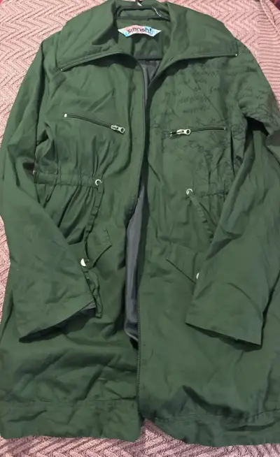 Chaqueta liviana verde con diseño, Smash - miniatura 1