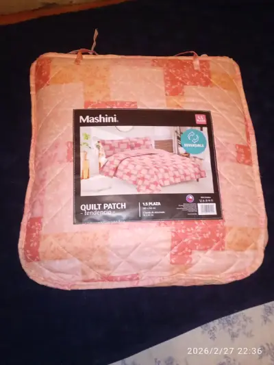 Colcha Reversible Mashini Quilt Patch 1.5 Plaza - miniatura 2