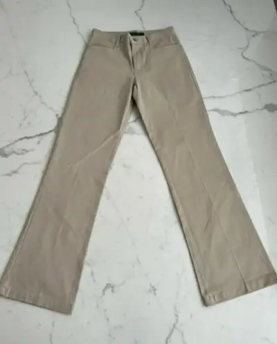 Pantalones beige acampanados para mujer - miniatura 1