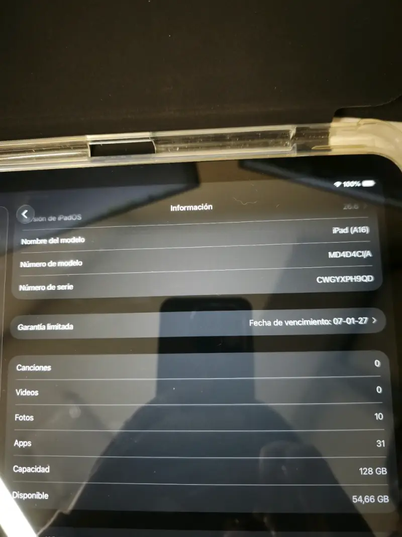iPad A(16)128GB con Apple Pencil - 4