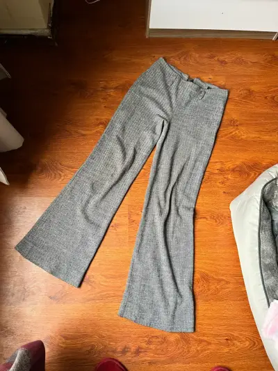Pantalones de lana gris MNG talla S - miniatura 1
