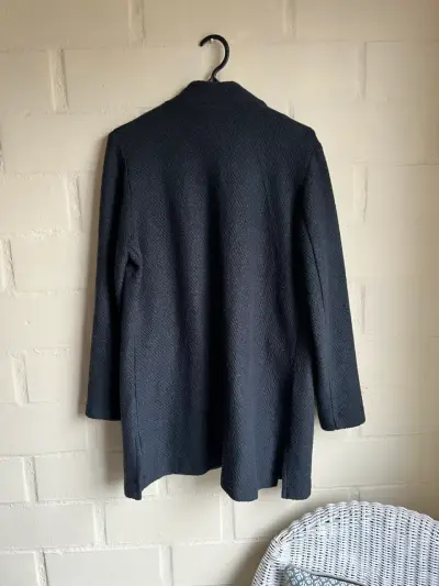 Abrigo negro elegante Ma Griffe talla 46 - miniatura 2