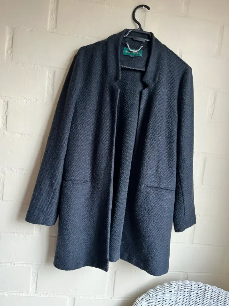 Abrigo negro elegante Ma Griffe talla 46 - 3