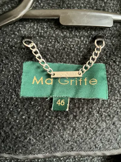 Abrigo negro elegante Ma Griffe talla 46 - miniatura 4