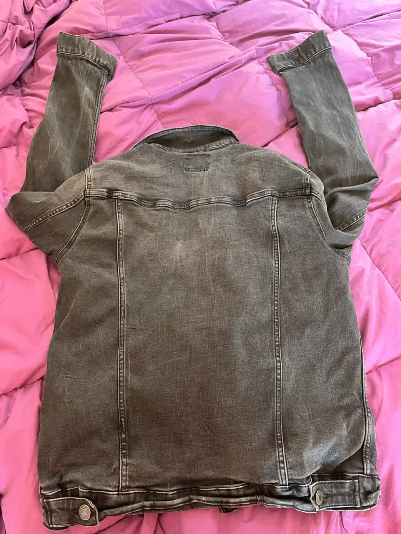 Chaqueta de mezclilla gris Aeropostale para mujer - 4