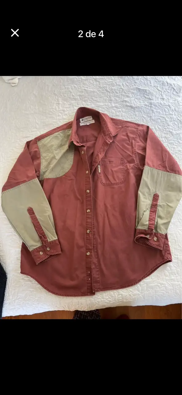 Camisa Columbia de algodón para hombre - 1