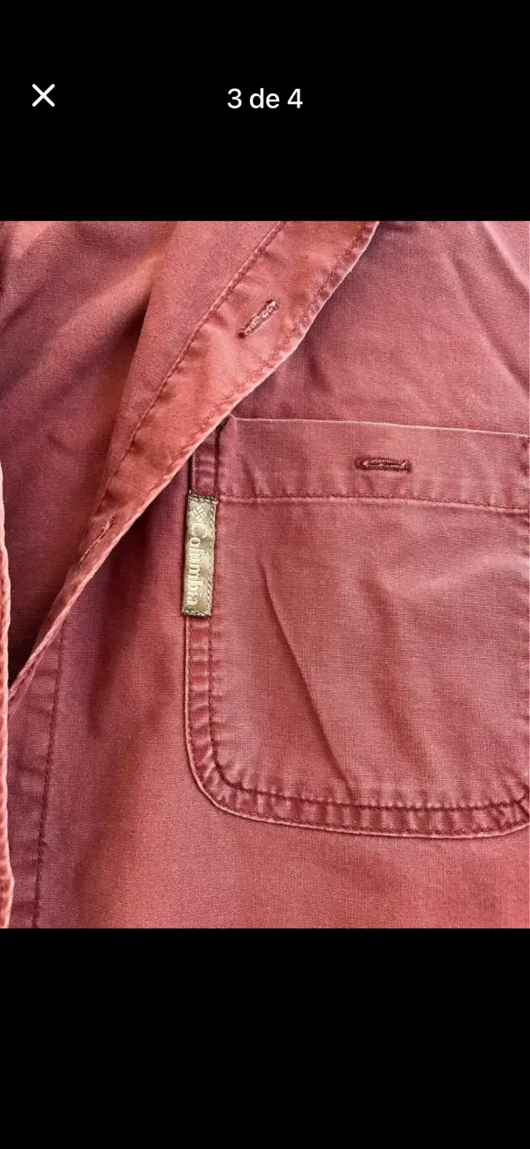 Camisa Columbia de algodón para hombre - 3
