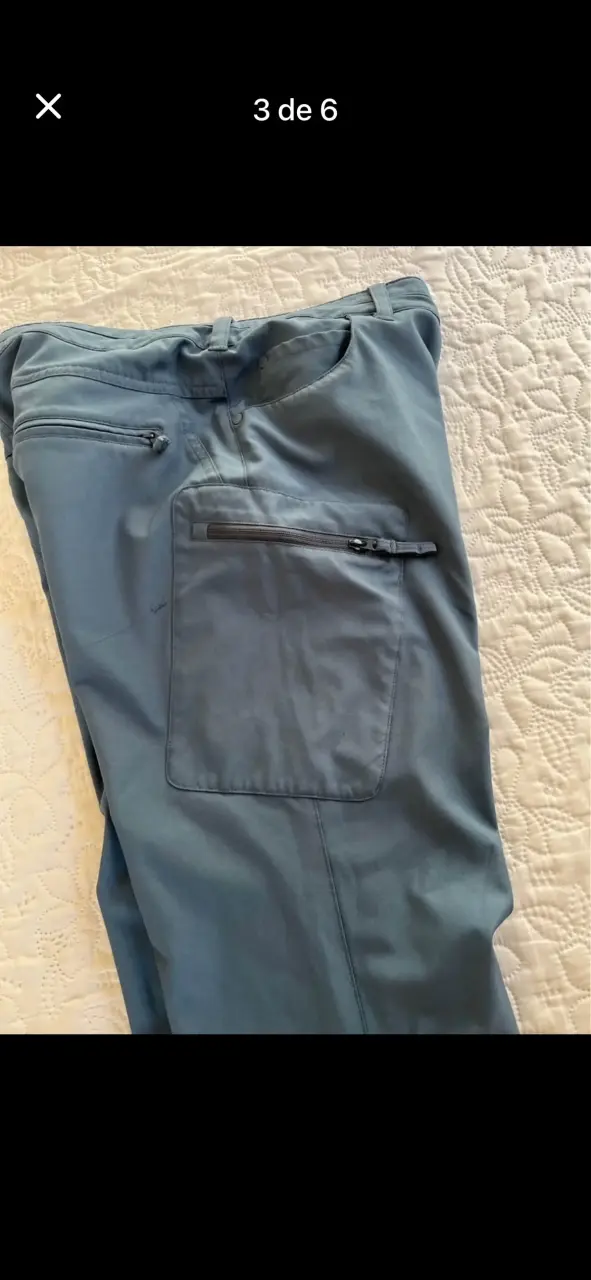 Pantalones Outdoor Mujer Doite Azul Talla S - 3