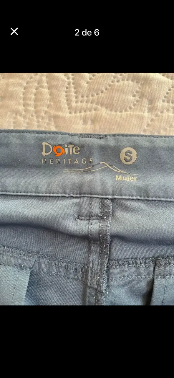 Pantalones Outdoor Mujer Doite Azul Talla S - 4
