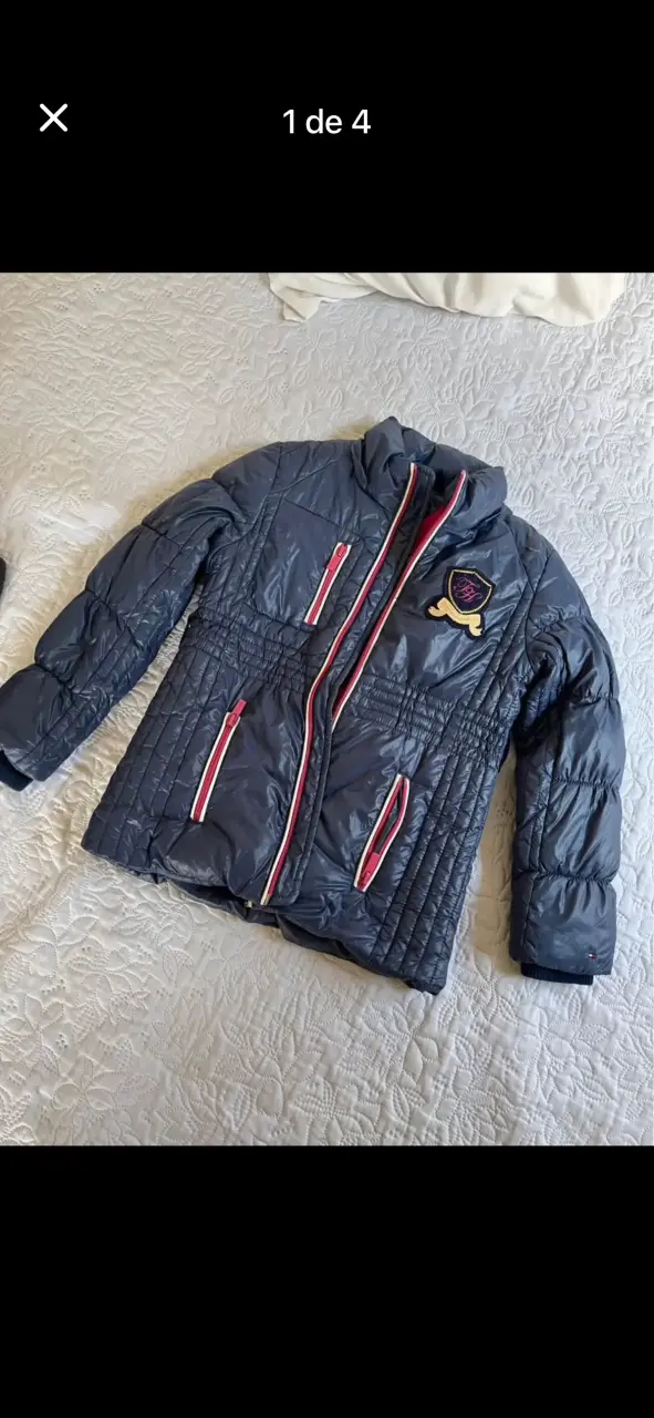 Chaqueta acolchada Tommy Hilfiger azul para mujer - 1