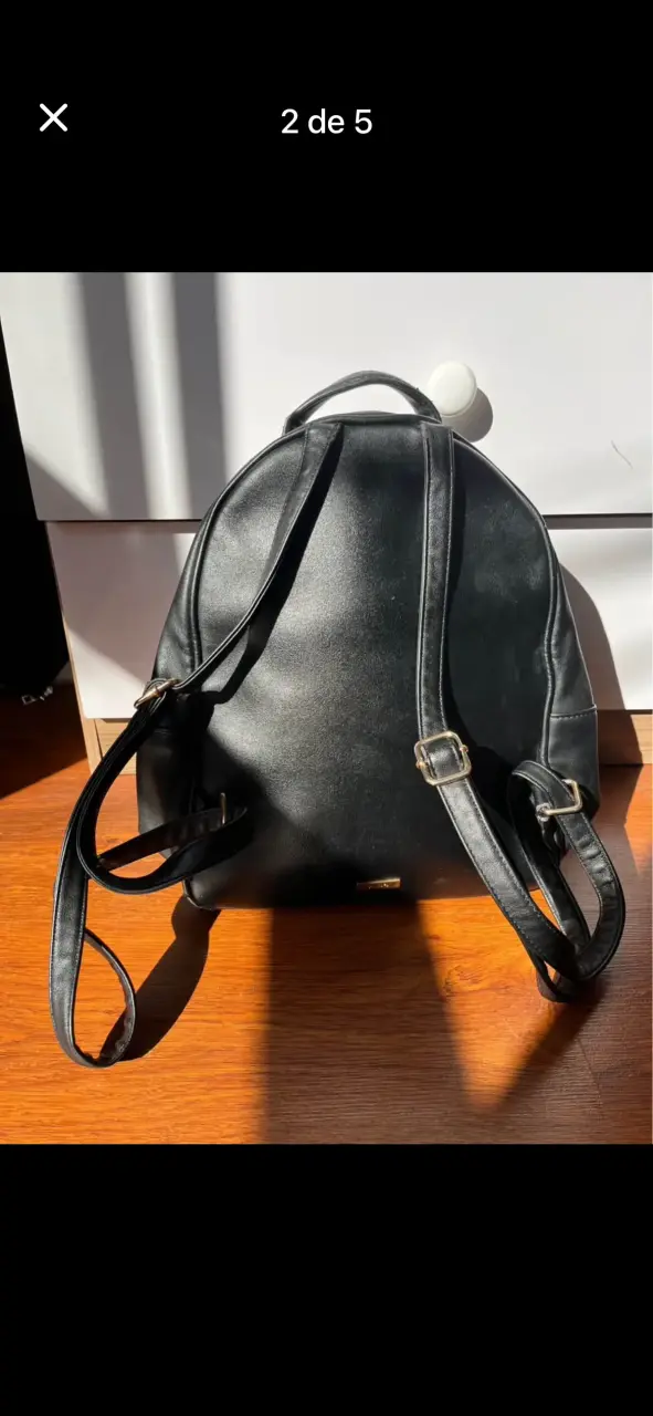 Mochila negra acolchada Aldo elegante - 2