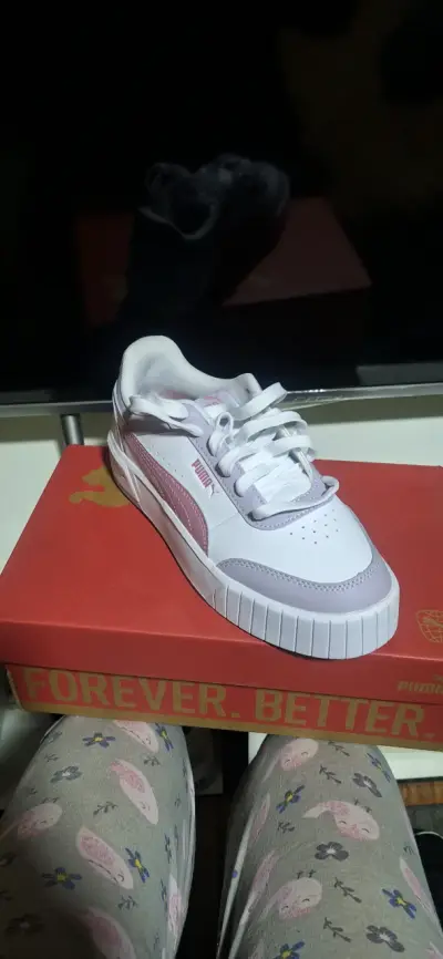 Zapatillas Puma Carina Mia Blancas y Rosadas Mujer - miniatura 2