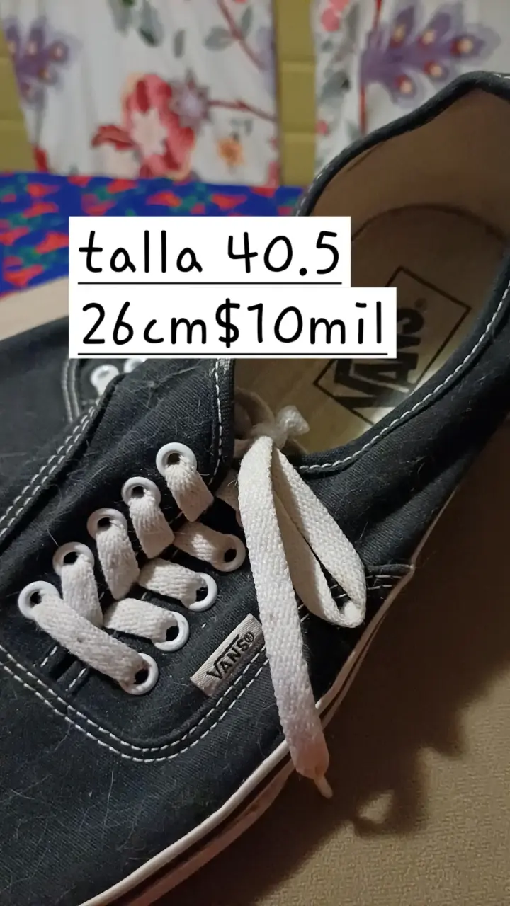 Zapatillas Vans negras y blancas talla 40.5 - 3