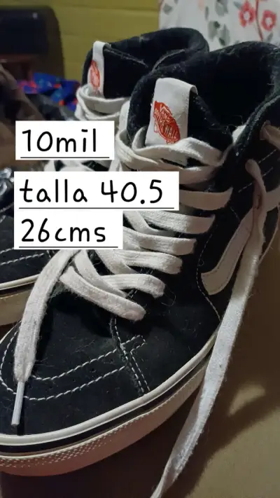 Zapatillas Vans negras y blancas talla 40.5 - miniatura 4