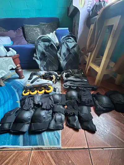 Set de Patines en Línea con Protección y Mochilas - miniatura 1