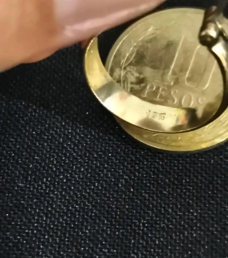 Argollas de oro 18k n°4 3.1g están con boleta. - 5