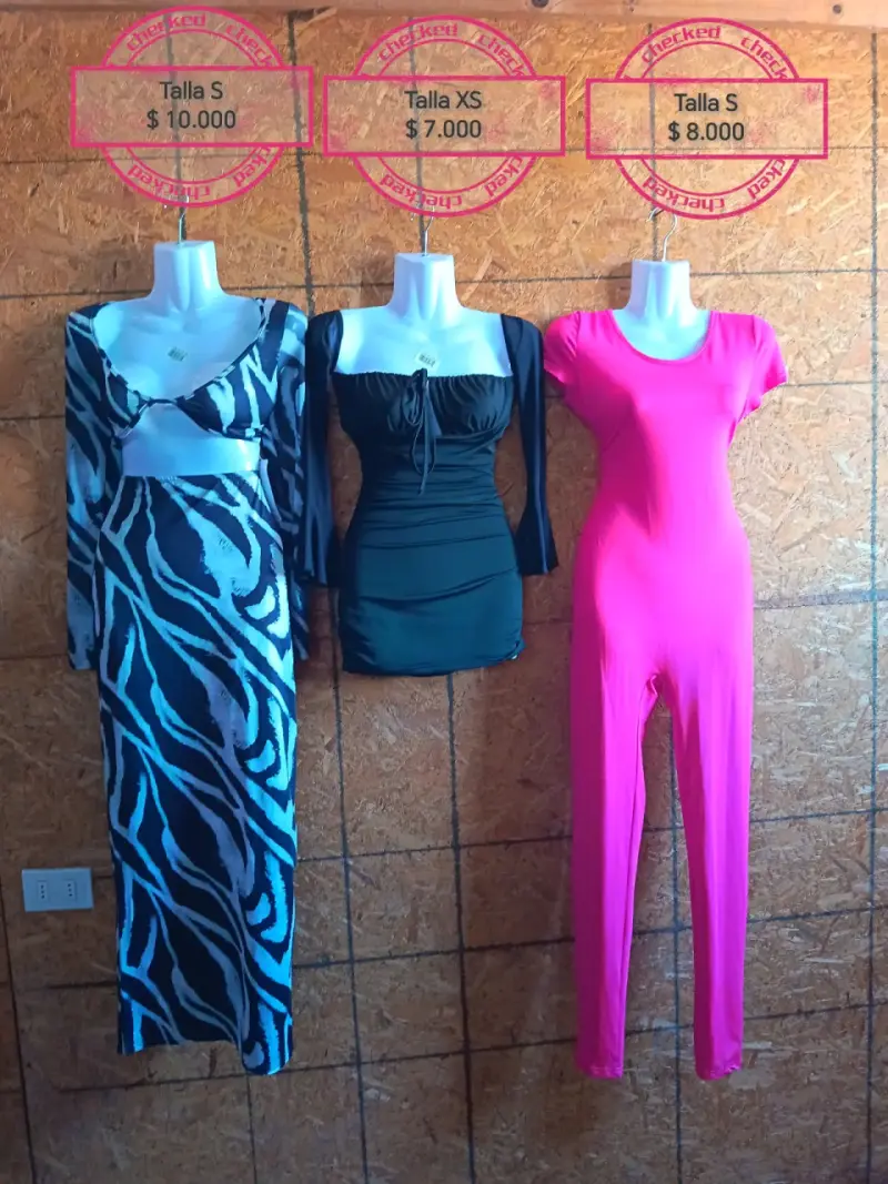 Vestido largo estampado animal print talla S - 1