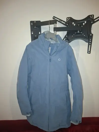 Chaqueta impermeable azul Doite para mujer - miniatura 1