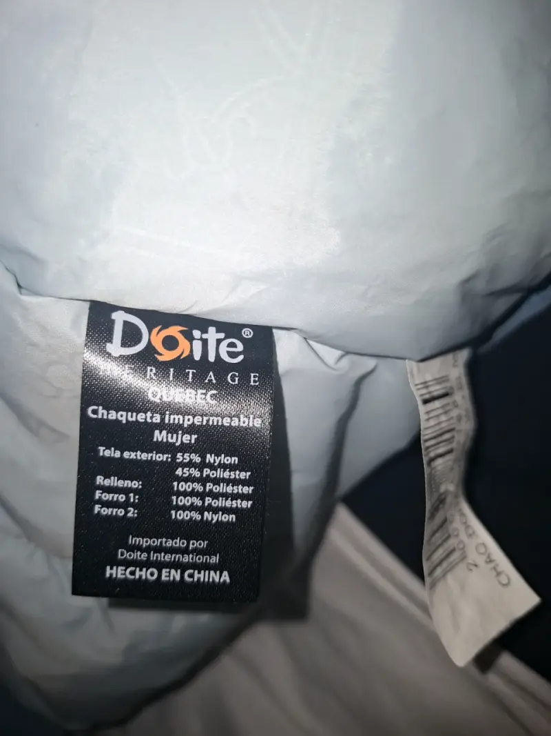 Chaqueta impermeable azul Doite para mujer - 4