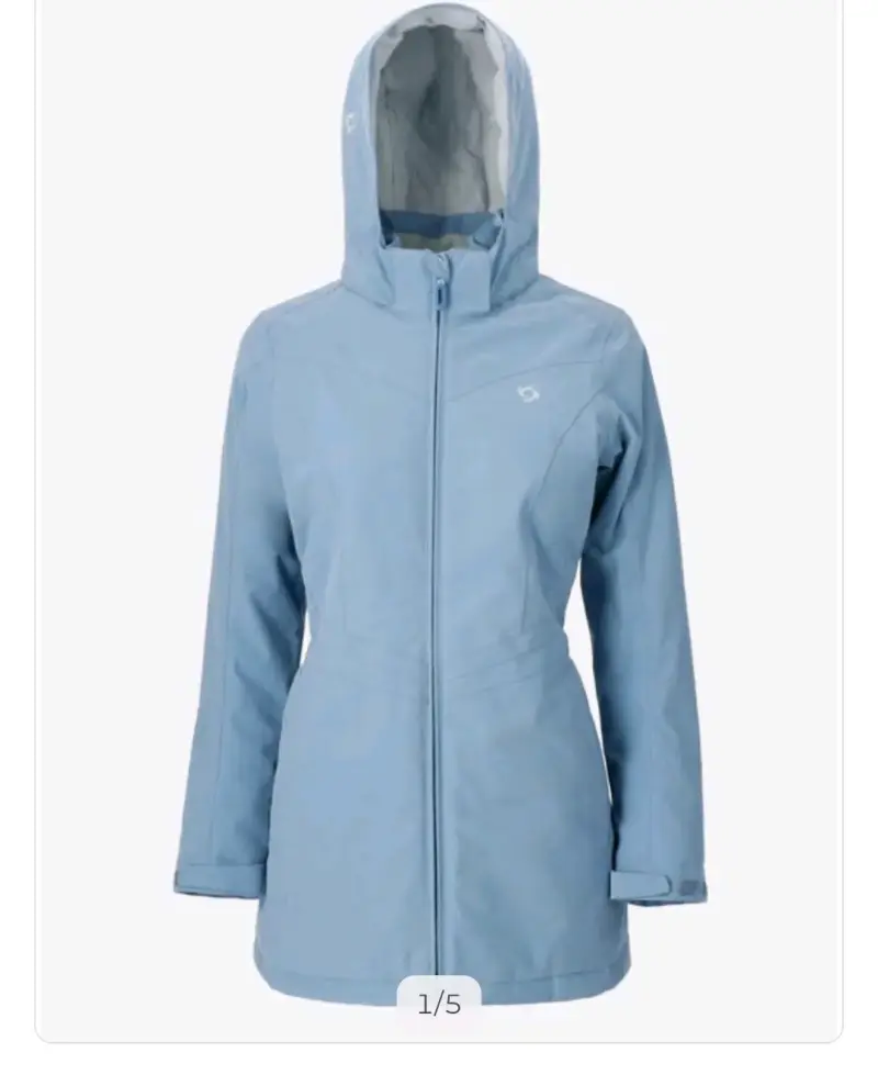 Chaqueta impermeable azul Doite para mujer - 6