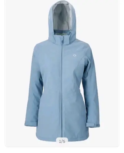 Chaqueta impermeable azul Doite para mujer - miniatura 6
