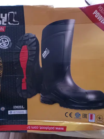 Botas de seguridad negras Poliyboot Powerboot - miniatura 2
