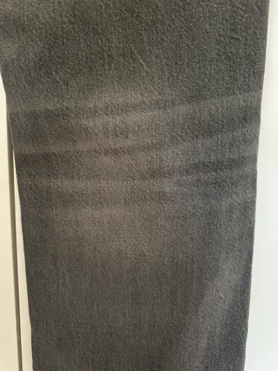 Jeans Zara Rectos / Pierna Ancha – Gris Lavado - miniatura 4