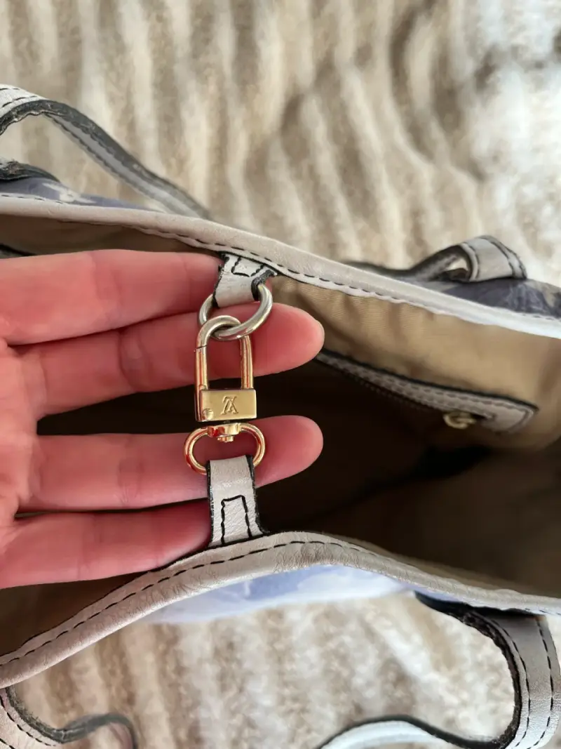 Bolso Louis Vuitton Monogram Blanco y Gris - 5