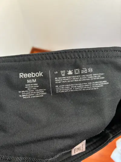 ♻️Calzas deportivas negras Reebok para 🔥mujer - miniatura 3