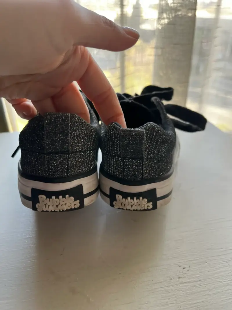 Zapatillas negras brillantes para niña Bubble Gumm - 3