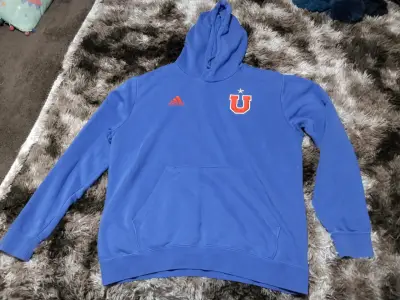 Polerón azul Adidas Universidad de Chile - miniatura 1