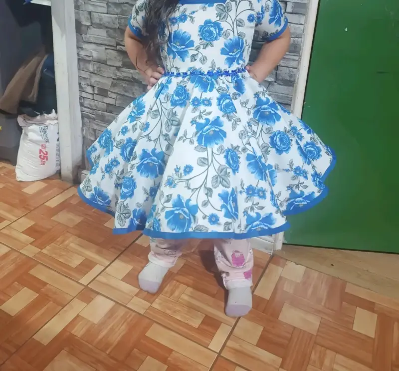Falso  para vestido de cueca talla 6 - 2