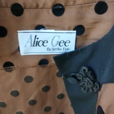Chaqueta vintage de lunares Alice Gee - miniatura 2
