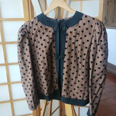 Chaqueta vintage de lunares Alice Gee - miniatura 1