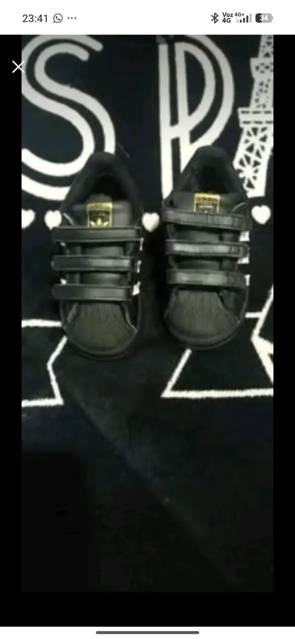 Zapatillas deportivas negras para niños Adidas - 2