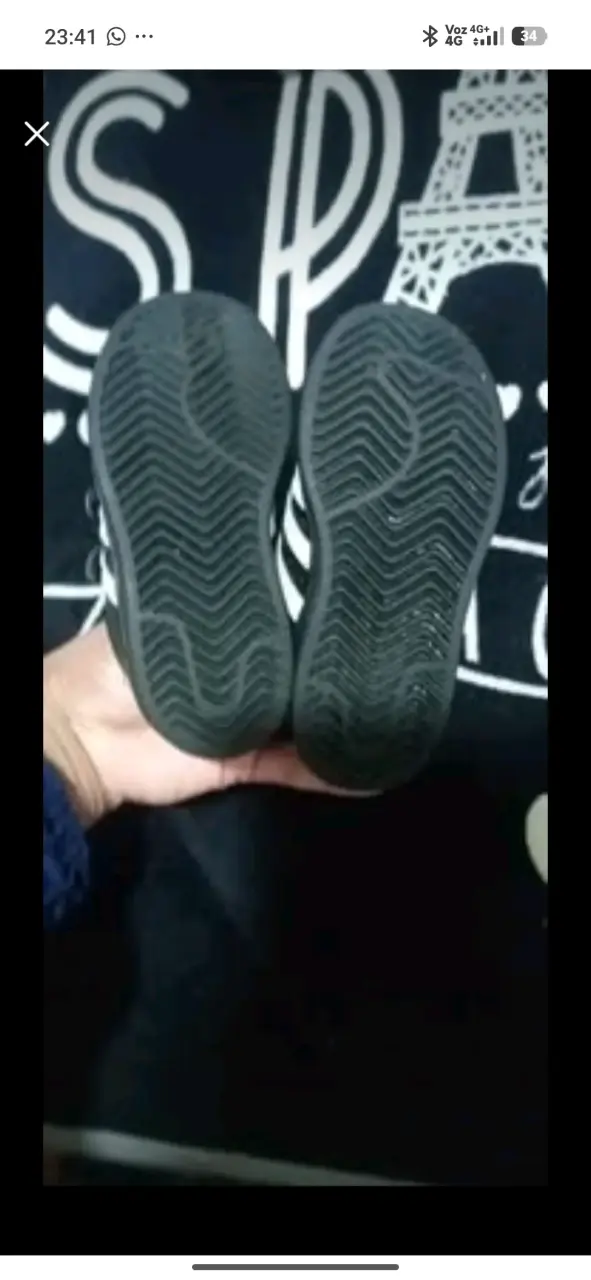 Zapatillas deportivas negras para niños Adidas - 4