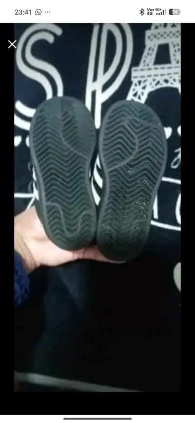 Zapatillas deportivas negras para niños Adidas - miniatura 4