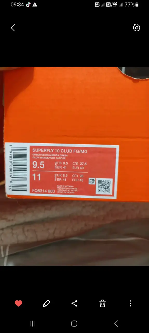 Zapatillas de fútbol Nike rojas para césped - 2