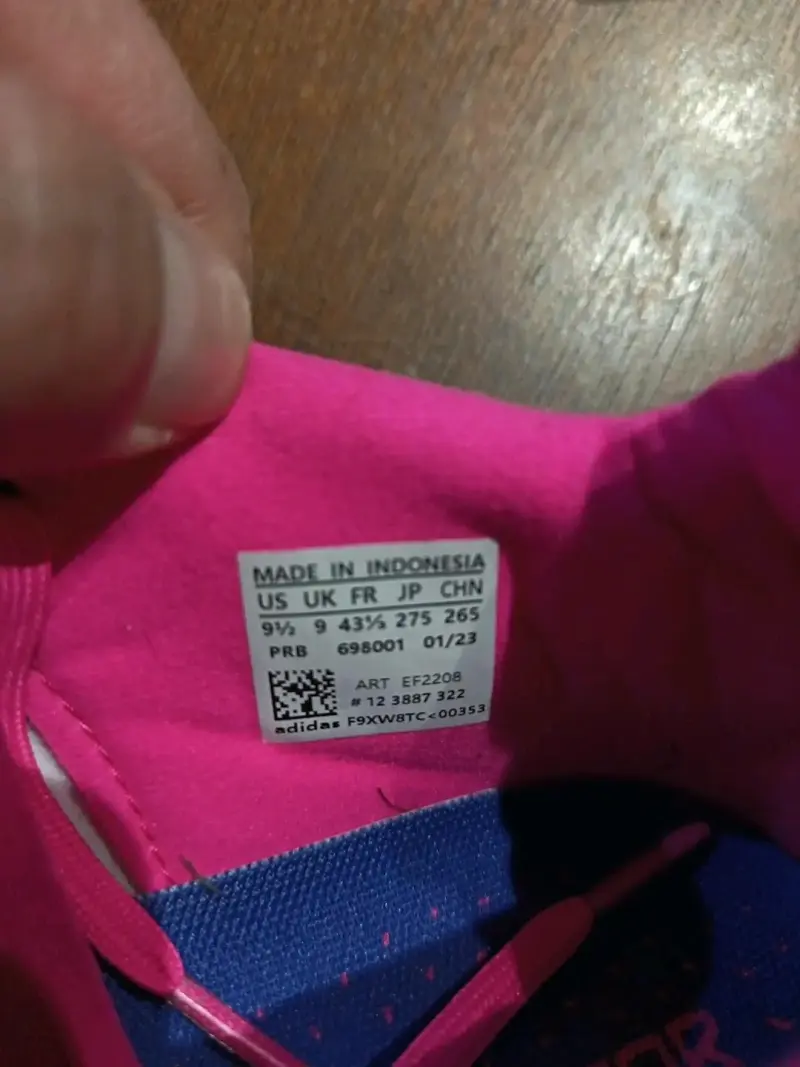 Zapatillas deportivas Adidas Predator azul y rosa - 1