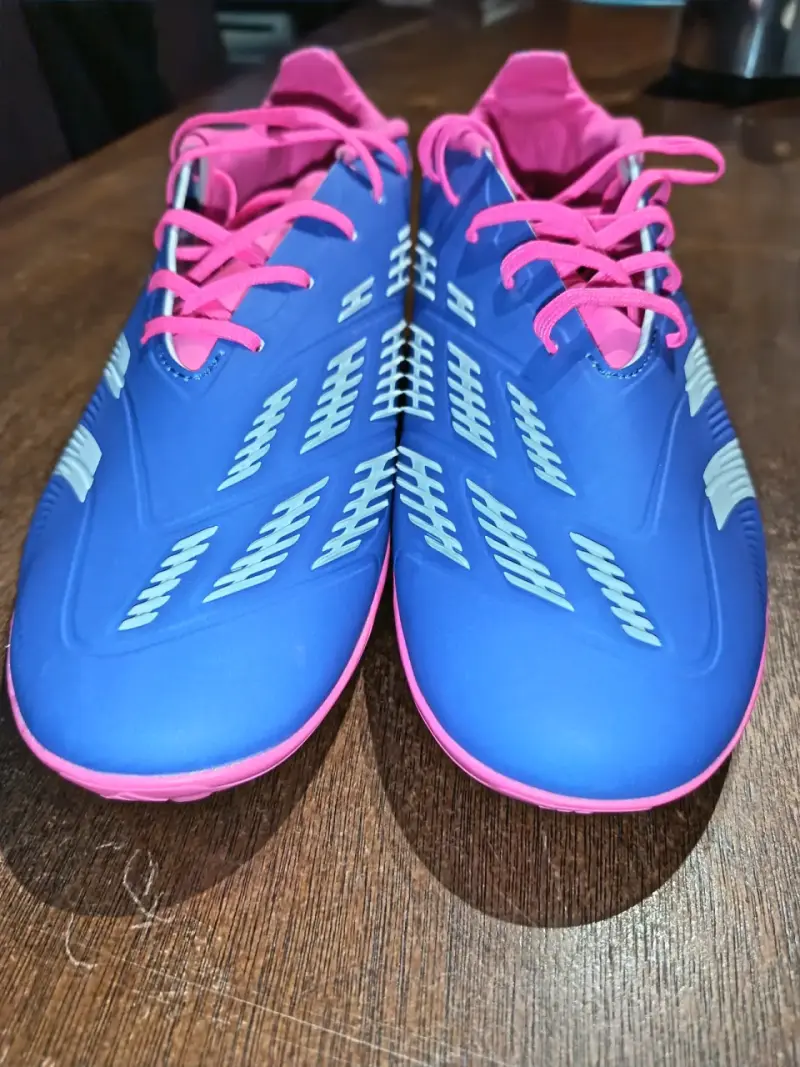 Zapatillas deportivas Adidas Predator azul y rosa - 3